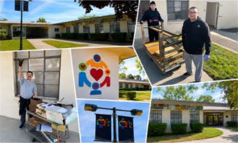 Stockton West participants preparing the new Stockton South CVTC location by moving materials, organizing spaces, and helping ready the facility for opening.