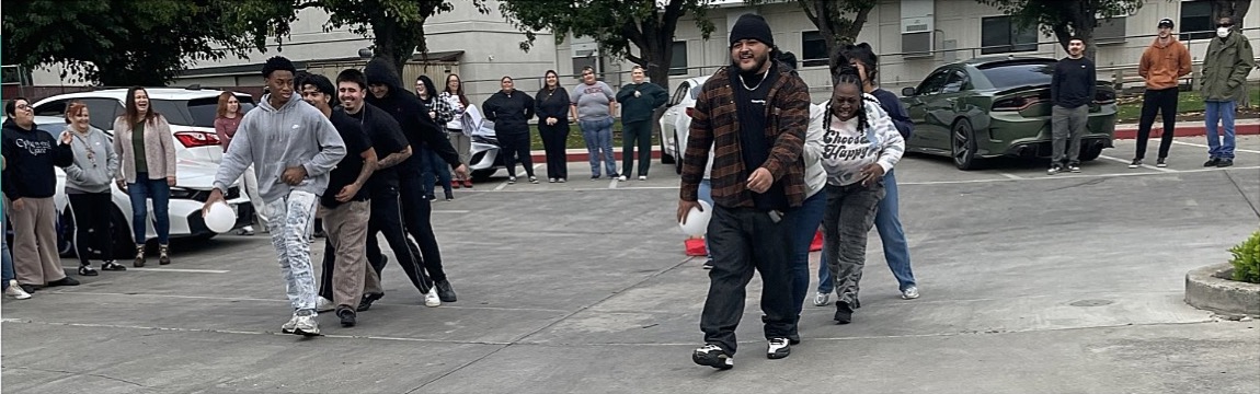 Stockton West instructors participating in a team-building activity that promotes connection, collaboration, and workplace growth