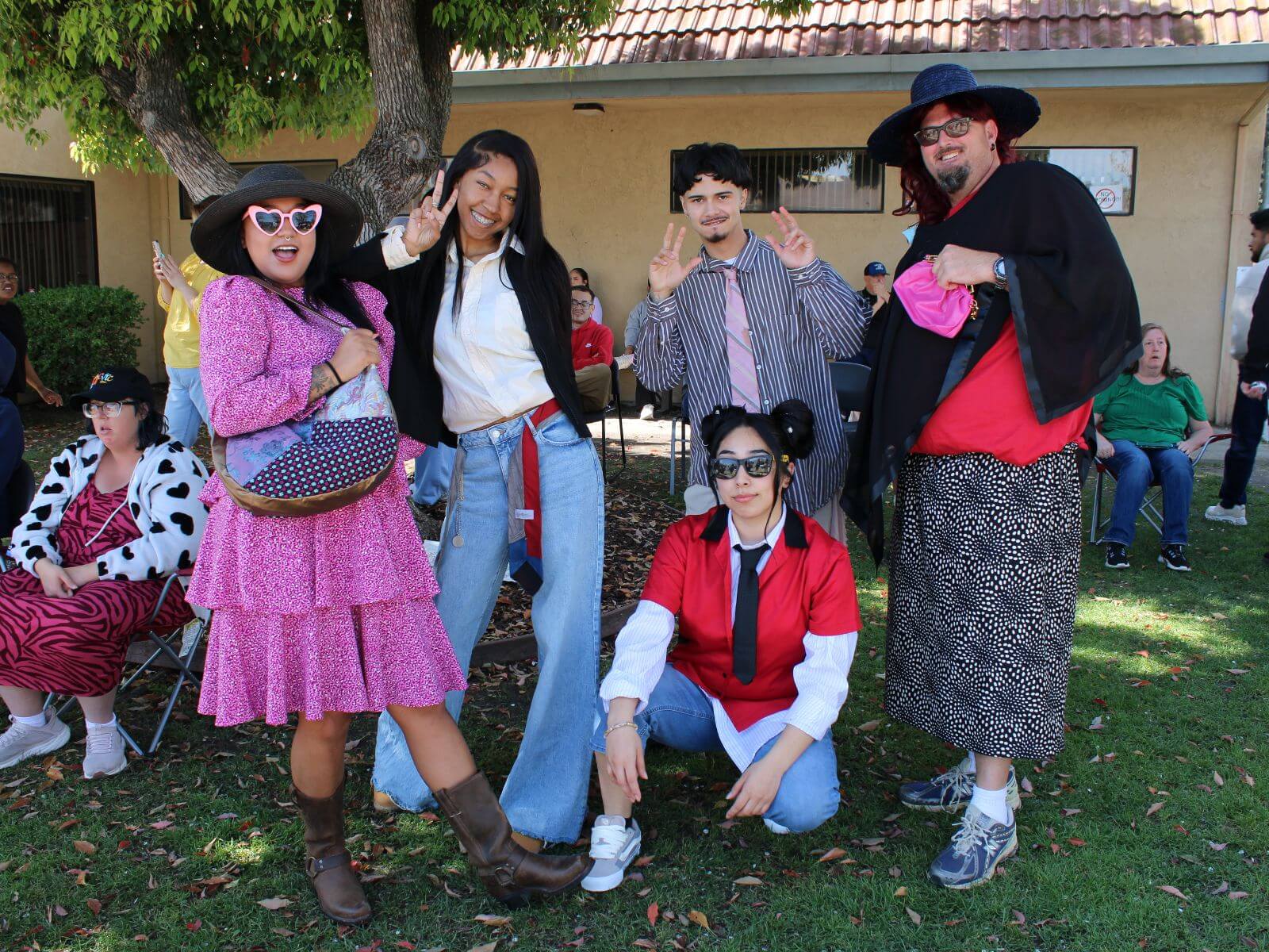 CV Training Center adult day program participants and employees enjoying a fun themed activity and social interaction in Stockton, CA