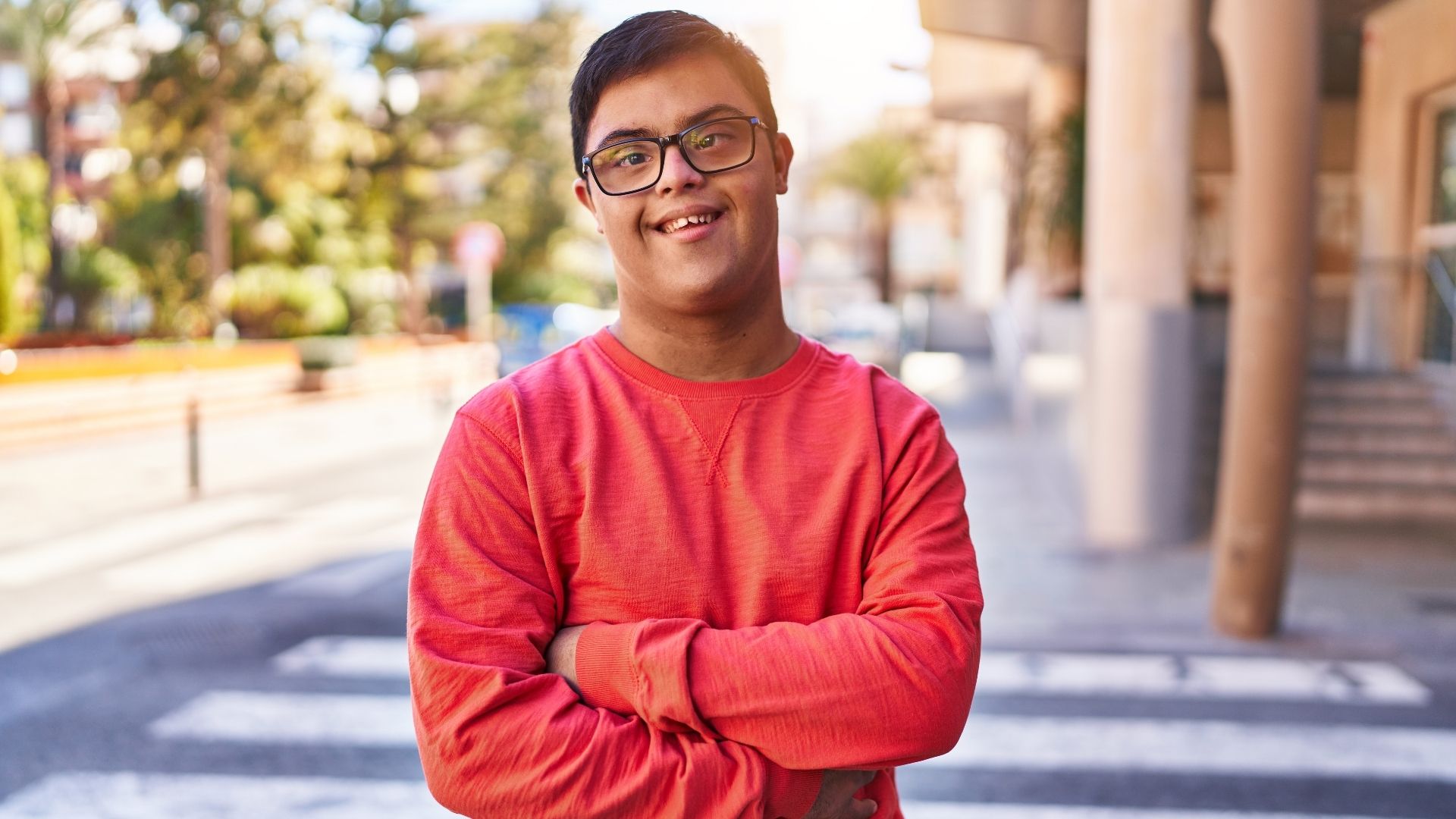 Confident young adult with a developmental disability building independence through personalized support and community engagement in Stockton, California