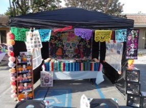 The Dream team’s Coco themed booth.