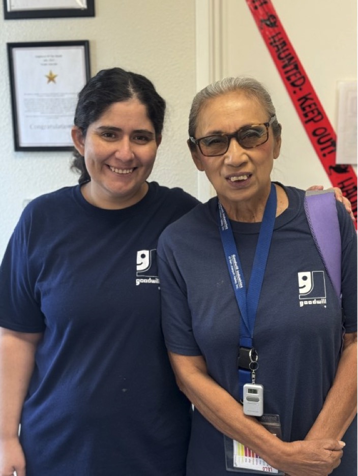 Brianna D. with her colleague and friend Victoria U. 