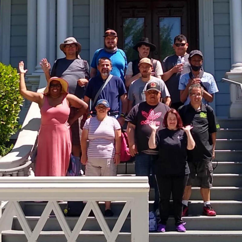 Some of our clients out on a field trip